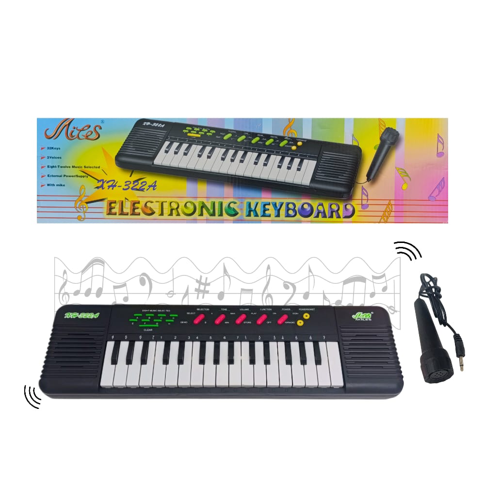 PIANO+MICROFONO EN CAJA XH322A