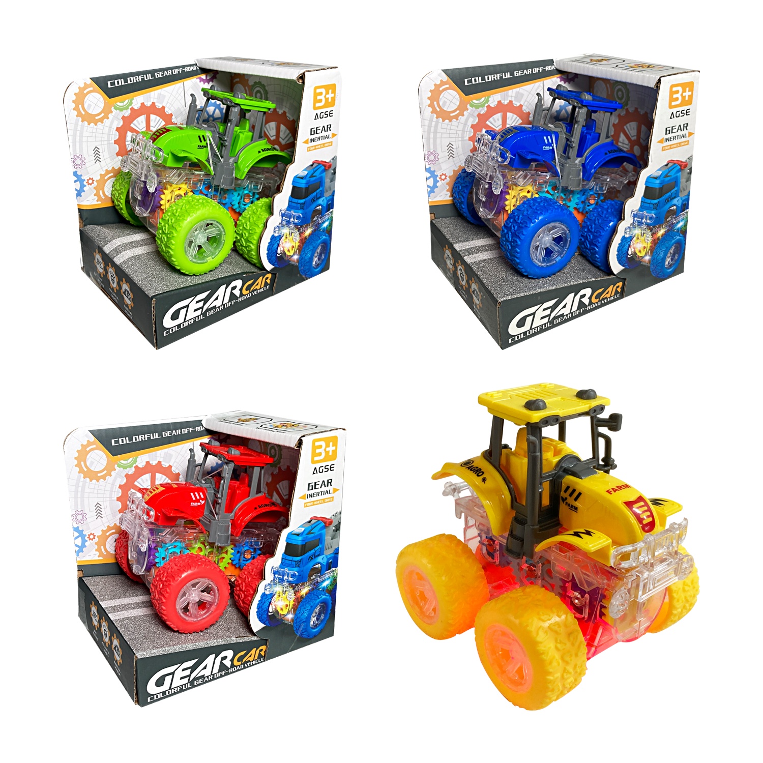 CARRO TRACTOR DE IMPULSO CON LUZ