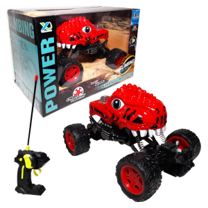 CARRO DINOSAURIO CONTROL REMOTO RECARGABLE (PILA)