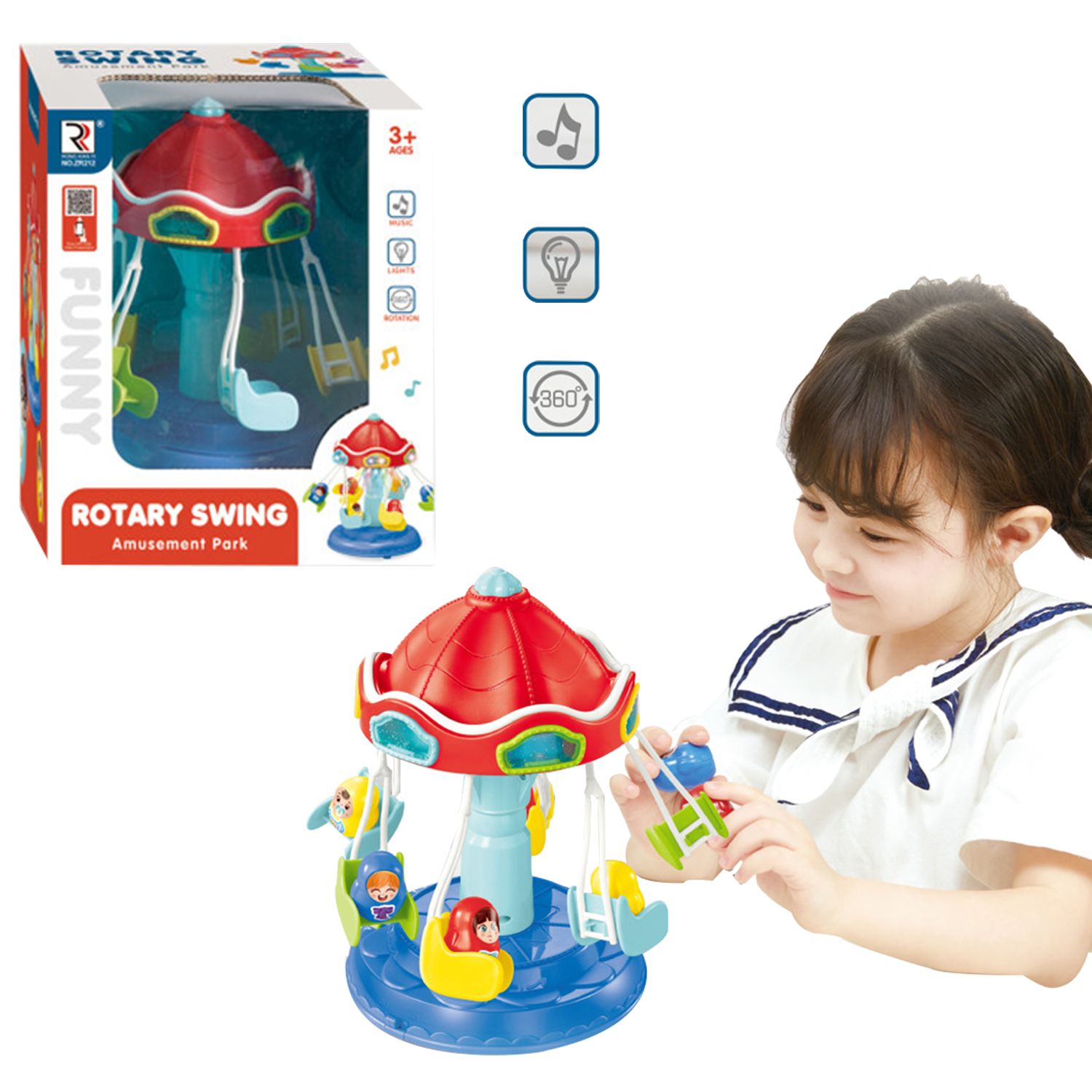 CARRUSEL GIRATORIO LUZ Y SONIDO