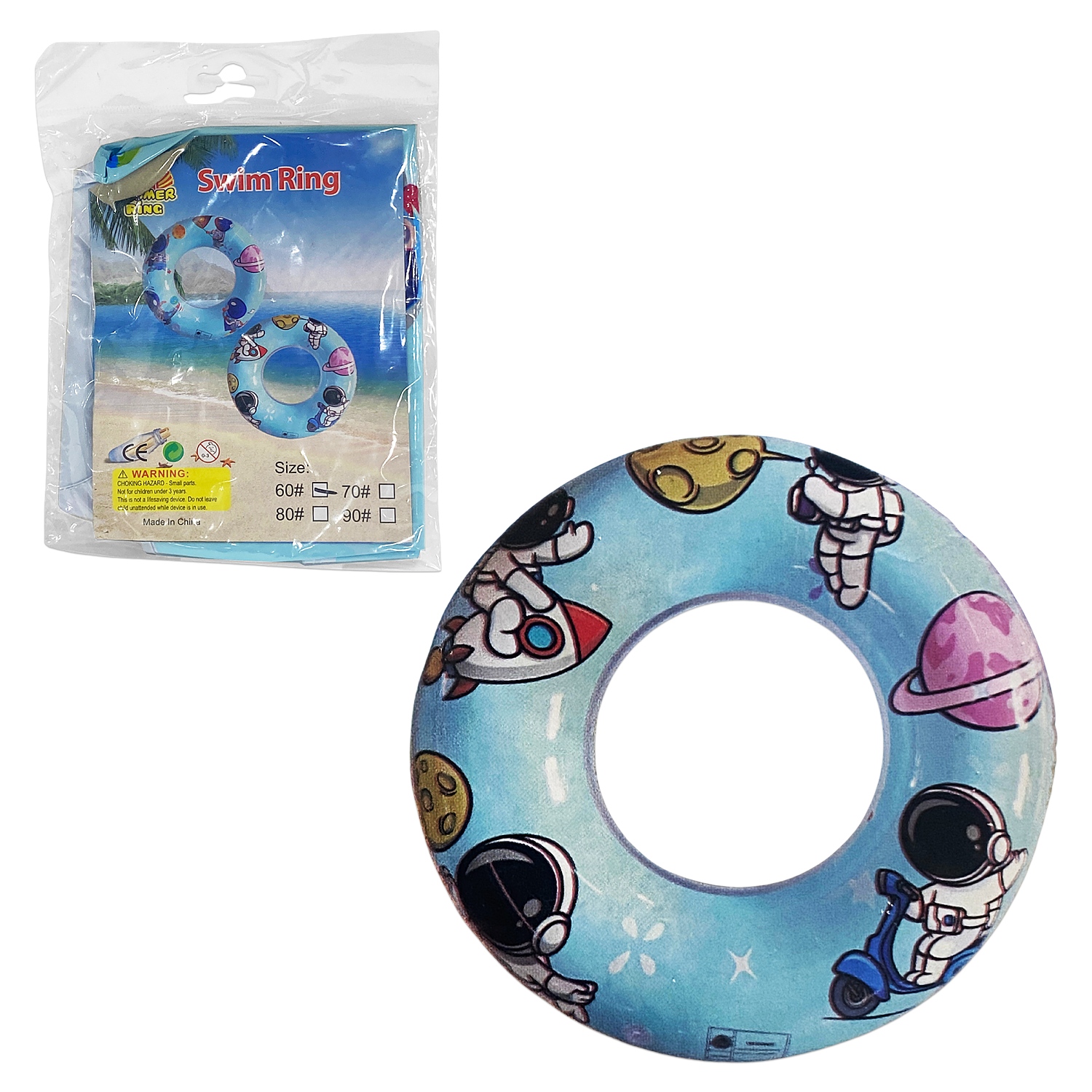 FLOTADOR INFLABLE REDONDO ESPACIAL 60CM (PQTX5)