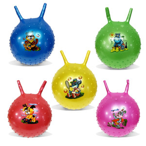 PELOTA INFABLE CON CACHOS Y TACHES 300G