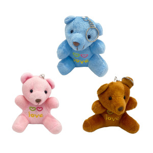 LLAVERO OSO PELUCHE LOVE (PQTX12)