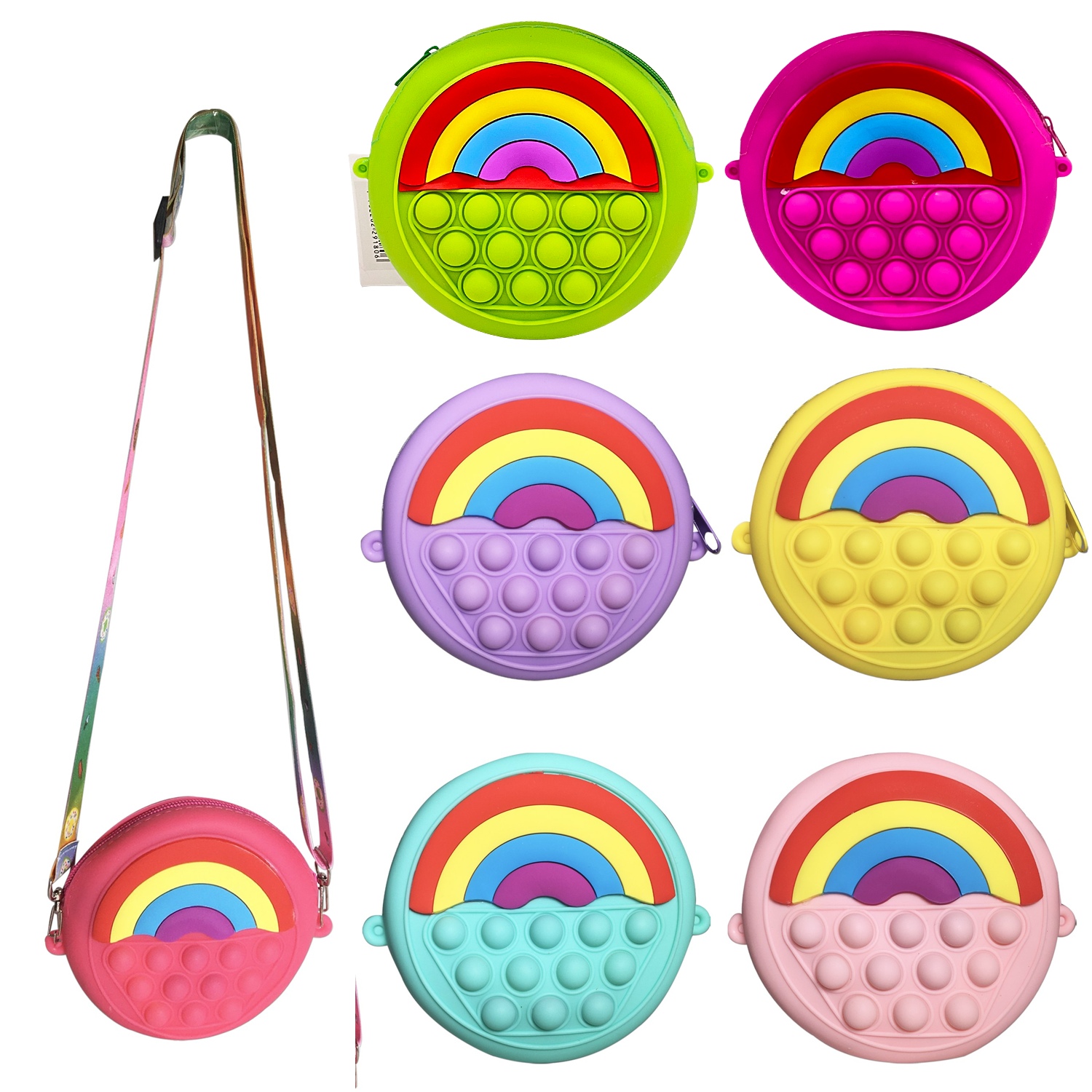 MONEDERO POP-IT ARCOIRIS