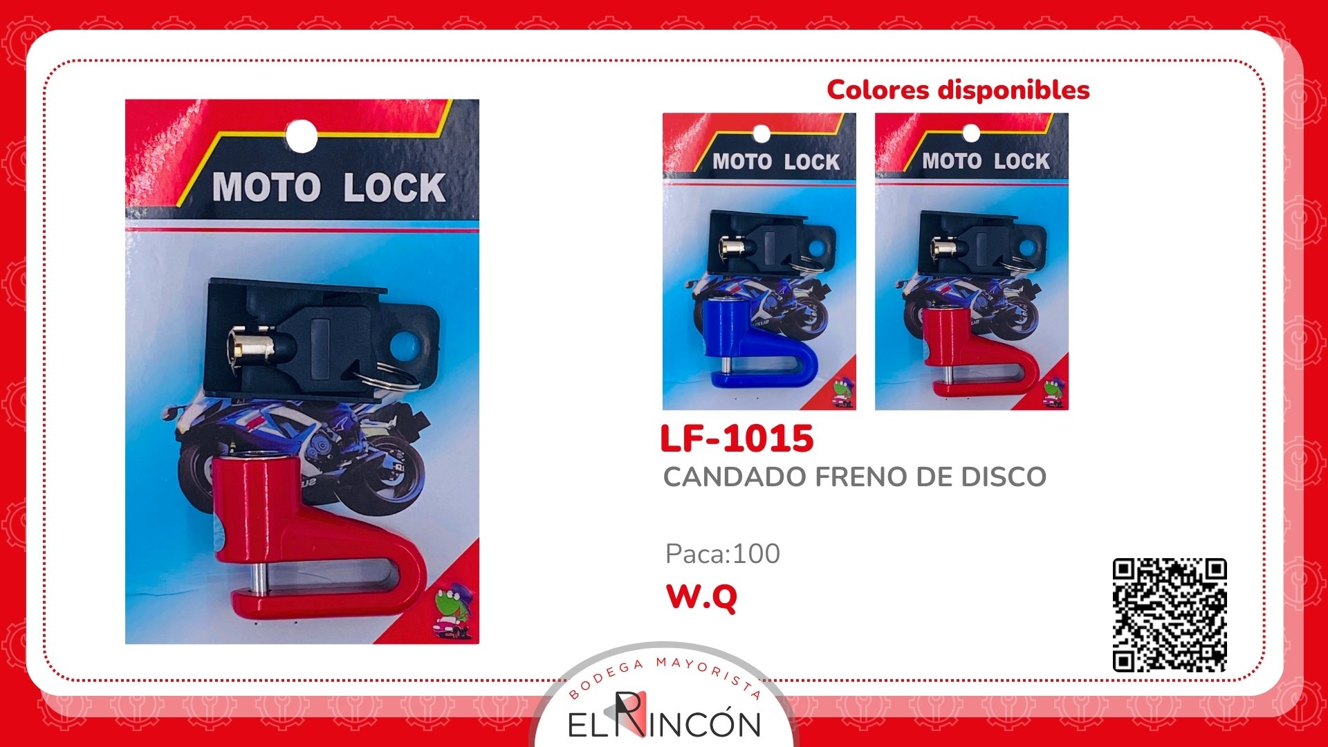 CANDADO FRENO DE DISCO BMR-1015