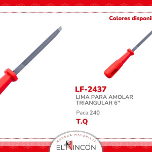 LIMA PARA AMOLAR TRIANGULAR 6" BMR-2437