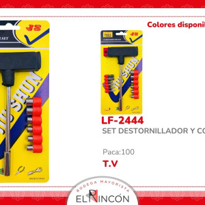 SET DESTORNILLADOR Y COPAS BMR-2444