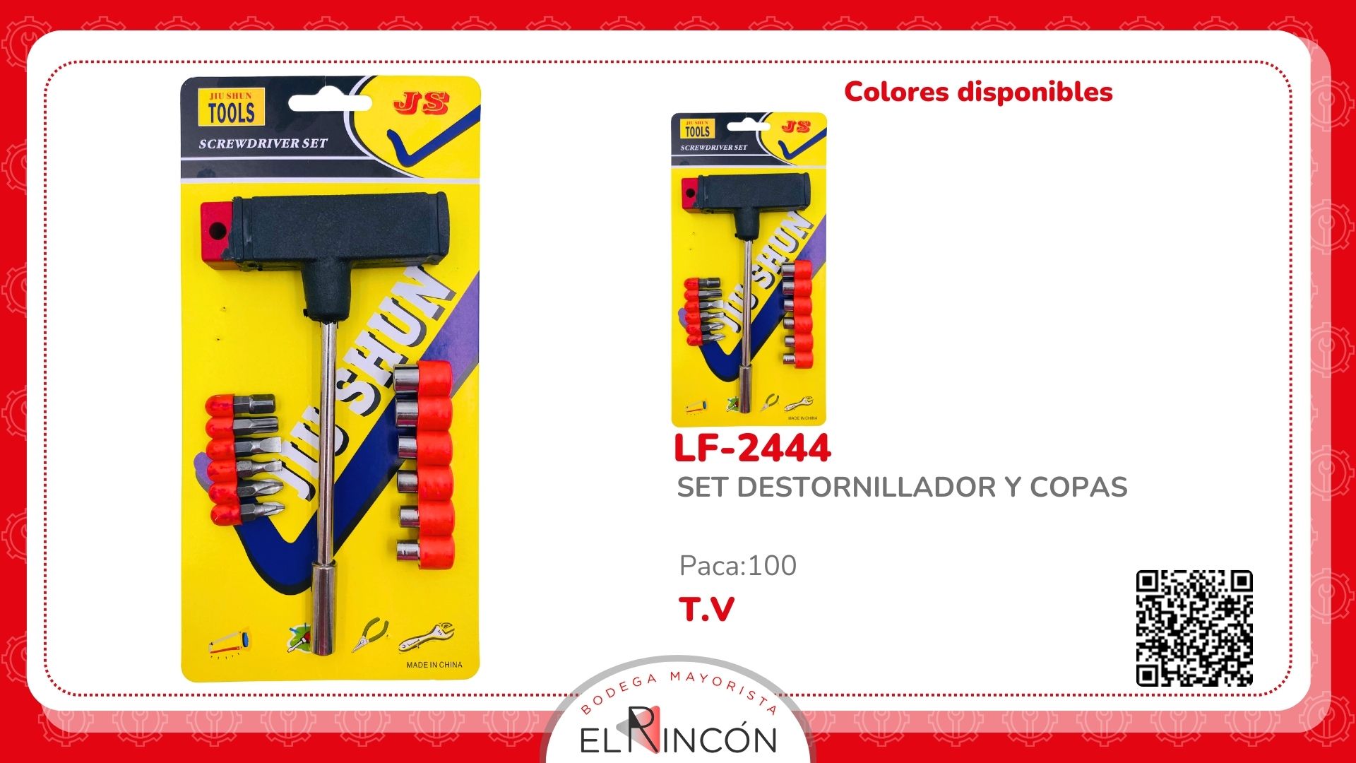 SET DESTORNILLADOR Y COPAS BMR-2444
