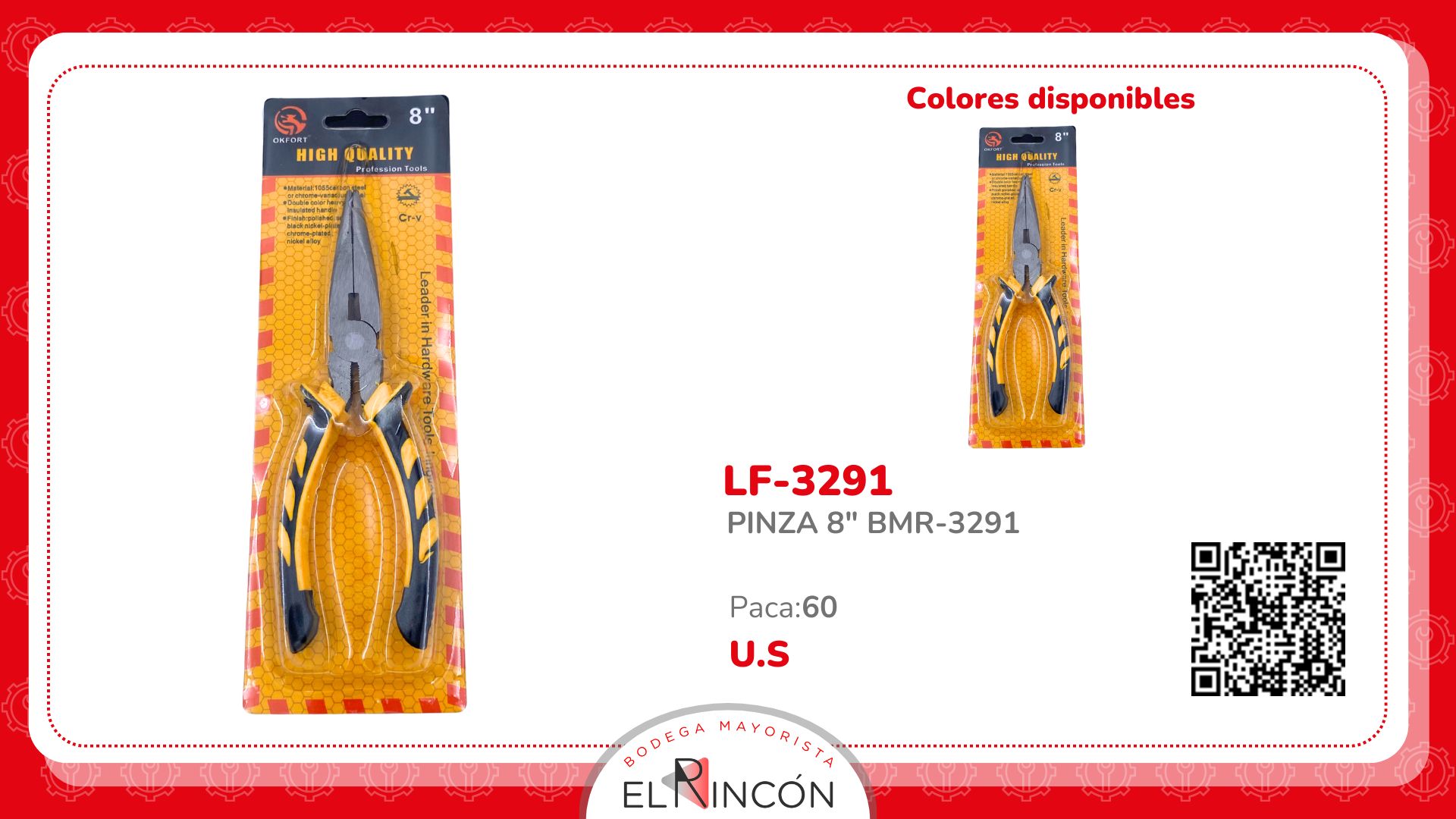PINZA 8" BMR-3291