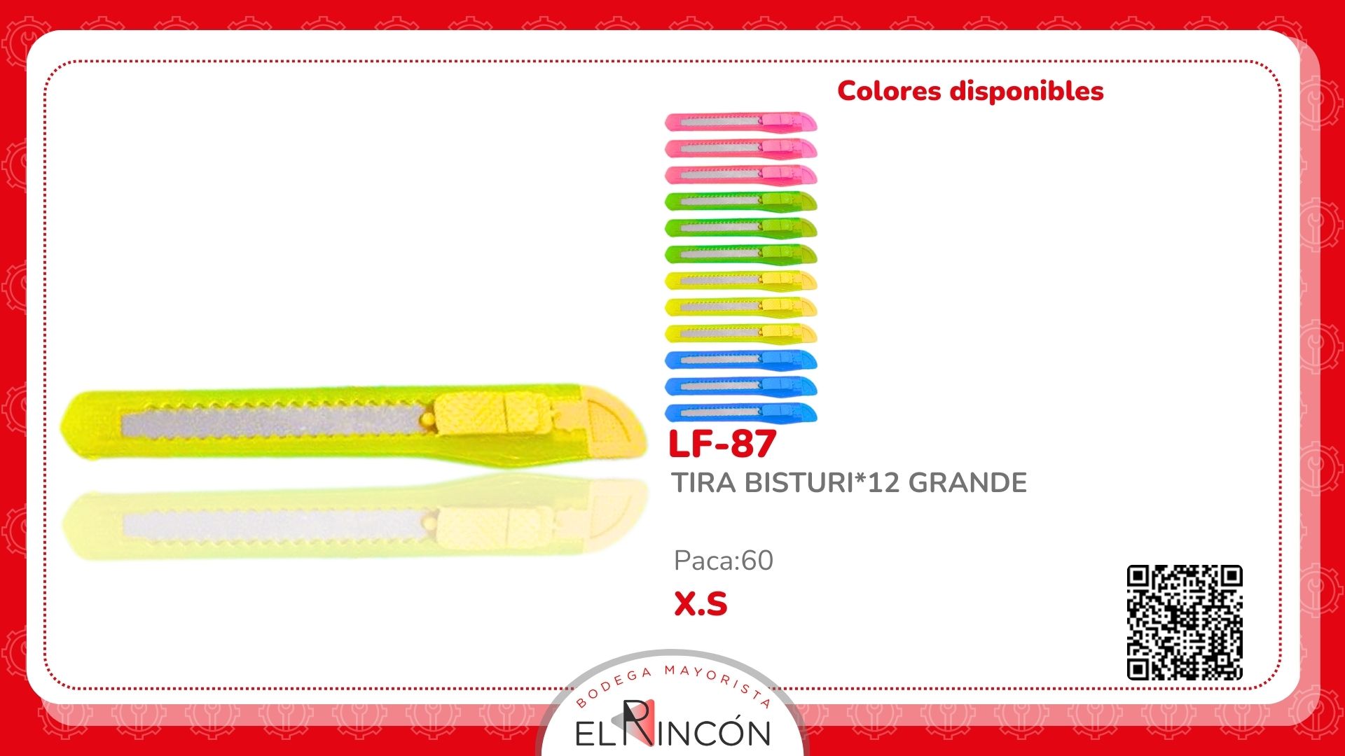 TIRA BISTURI*12 GRANDE 87