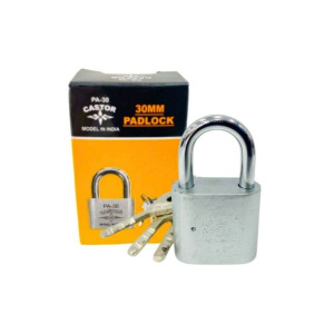 CANDADO CASTOR 30MM PLATEADO PA-30A