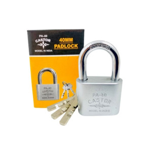 CANDADO CASTOR 40MM PLATEADO PA-40A