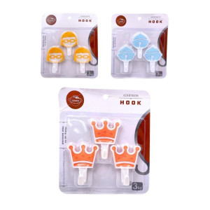 PERCHERO FIGURAS*3pcs 0068