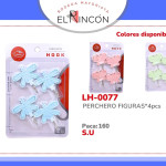 PERCHERO FIGURAS*4pcs 0077