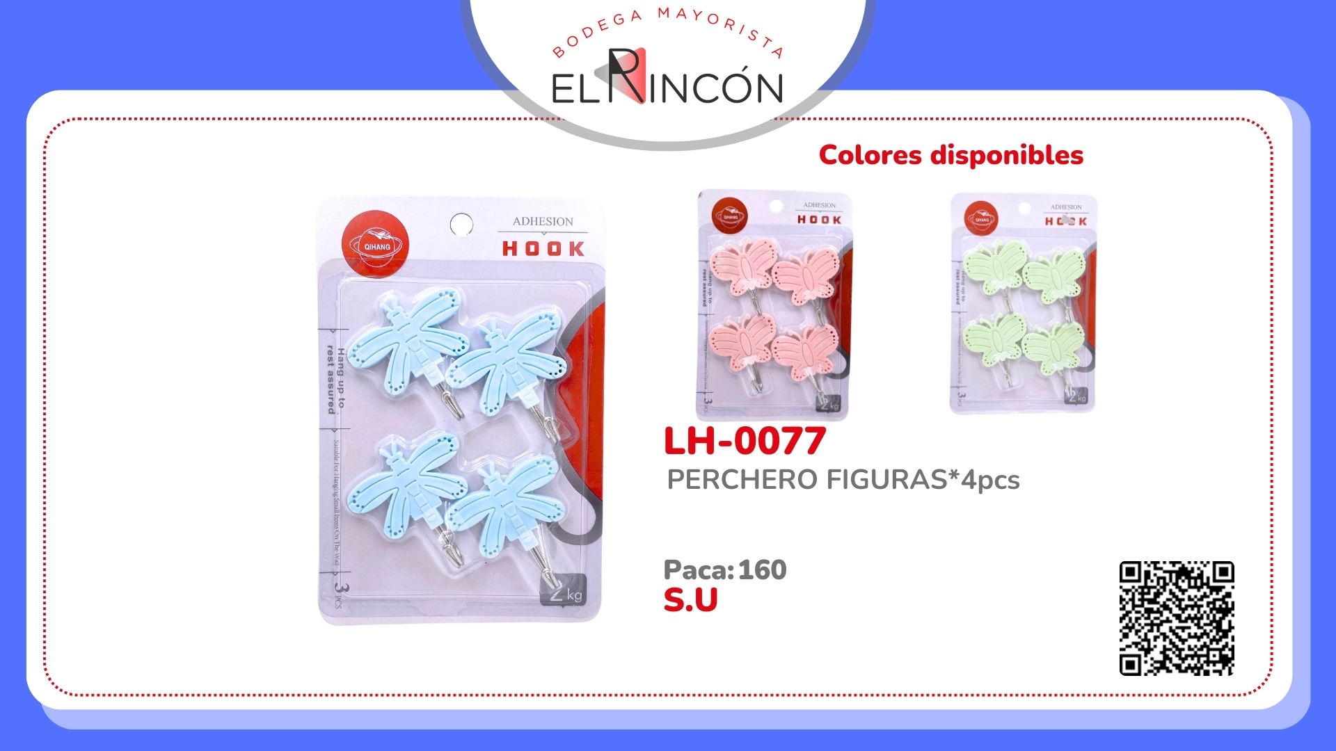 PERCHERO FIGURAS*4pcs 0077