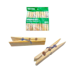 PQTE. GANCHO MADERA 6.1*1.1CM PARA TENDER ROPA BMR-2981