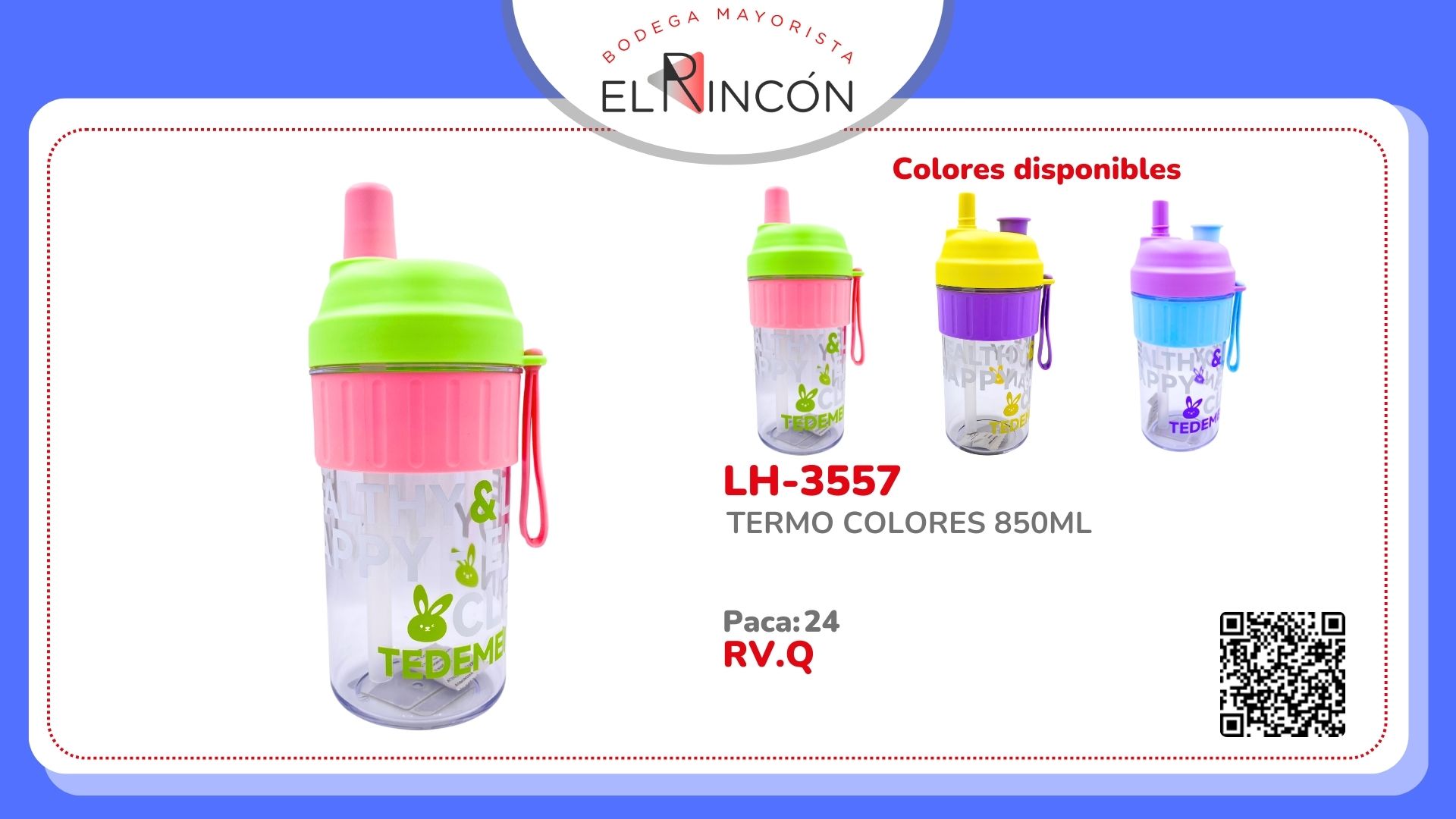TERMO COLORES 850ML BMR-3557/6309