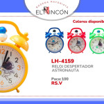 RELOJ DESPERTADOR ASTRONAUTA BMR-4159