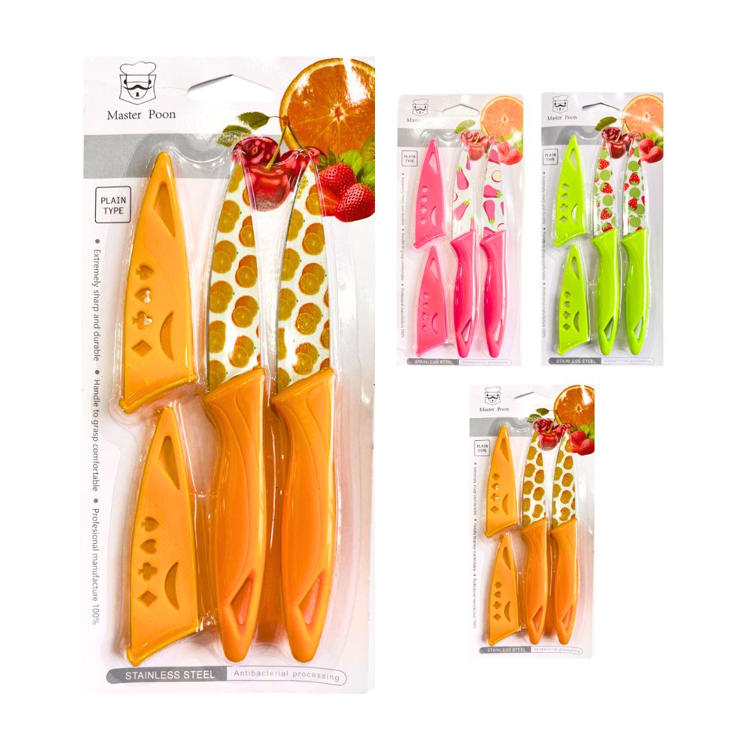 SET DE CUCHILLO ESTAMPADO *2PCS BMR-4971