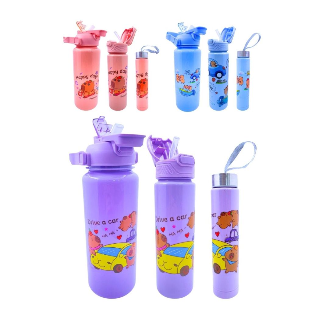 TERMO ESTAMPADO CAPIBARA*3PCS 2000+800+280ML BMR-5575