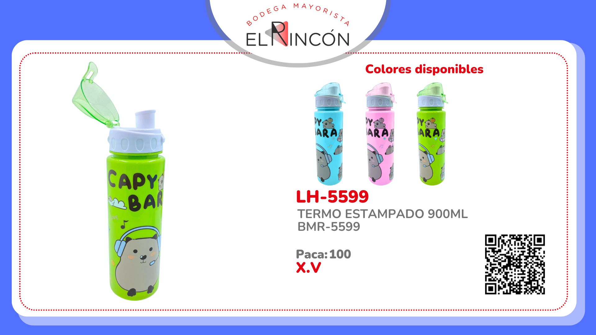 TERMO ESTAMPADO 900ML BMR-5599