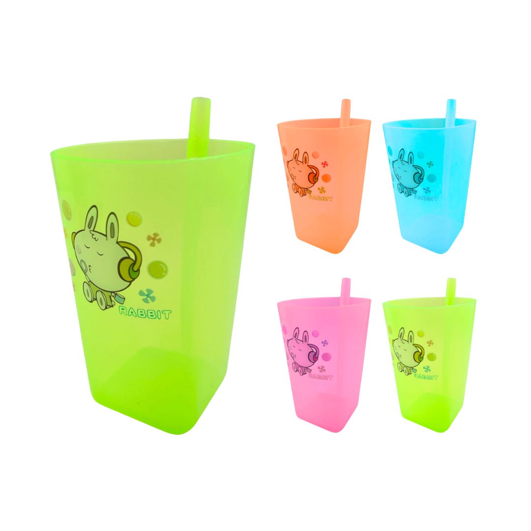 SET VASO PITILLO ESTAMPADO*4pcs 380ML BMR-5605