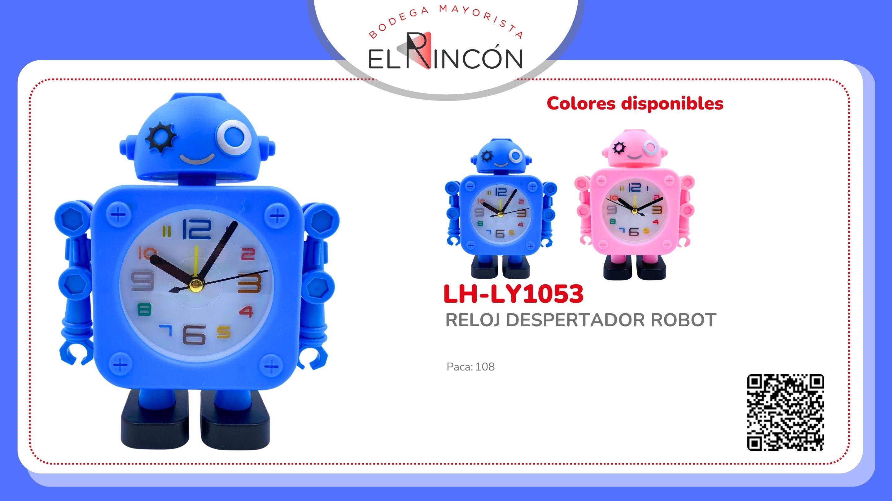 RELOJ DESPERTADOR ROBOT LY1053