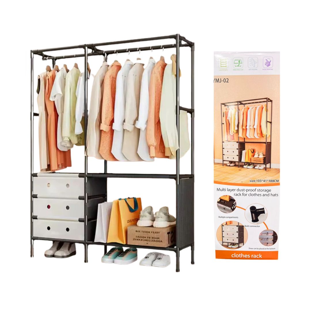 ESTANTE ORGANIZADOR DE ROPA Y ZAPATOS 41*103*188CM YMJ-02