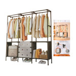 ESTANTE ORGANIZADOR DE ROPA Y ZAPATOS 41*122*188CM YMJ-03