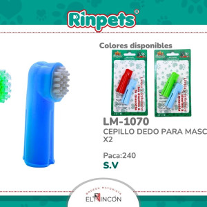 CEPILLO DEDO PARA MASCOTAS X2 BMR-1070