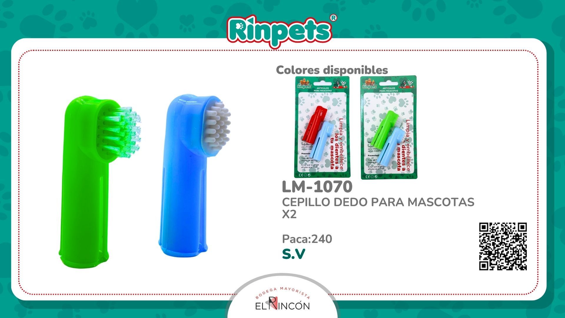 CEPILLO DEDO PARA MASCOTAS X2 BMR-1070