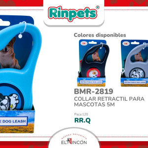 COLLAR RETRACTIL PARA MASCOTAS 5M BMR-2819