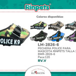 PECHERA POLICE PARA MASCOTA RINPETS TALLA XXL BMR-2826-6