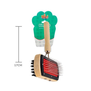 CEPILLO DOBLE PARA MASCOTAS 17cm BMR-3210