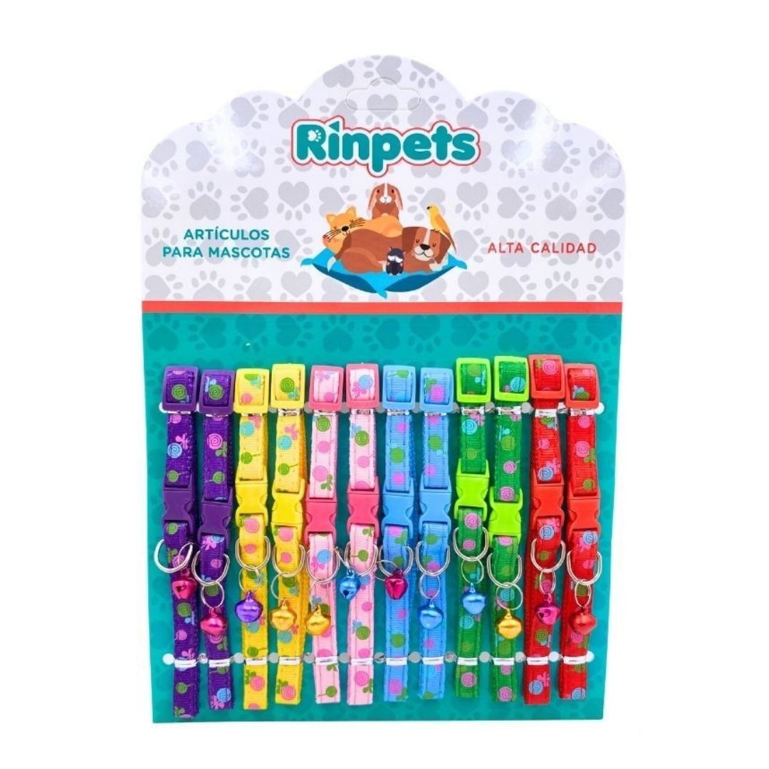 CARTON COLLAR PARA MASCOTAS*12 RINPETS 1.0CM BMR-3324