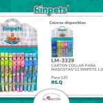 CARTON COLLAR PARA MASCOTAS*12 RINPETS 1.0CM BMR-3329