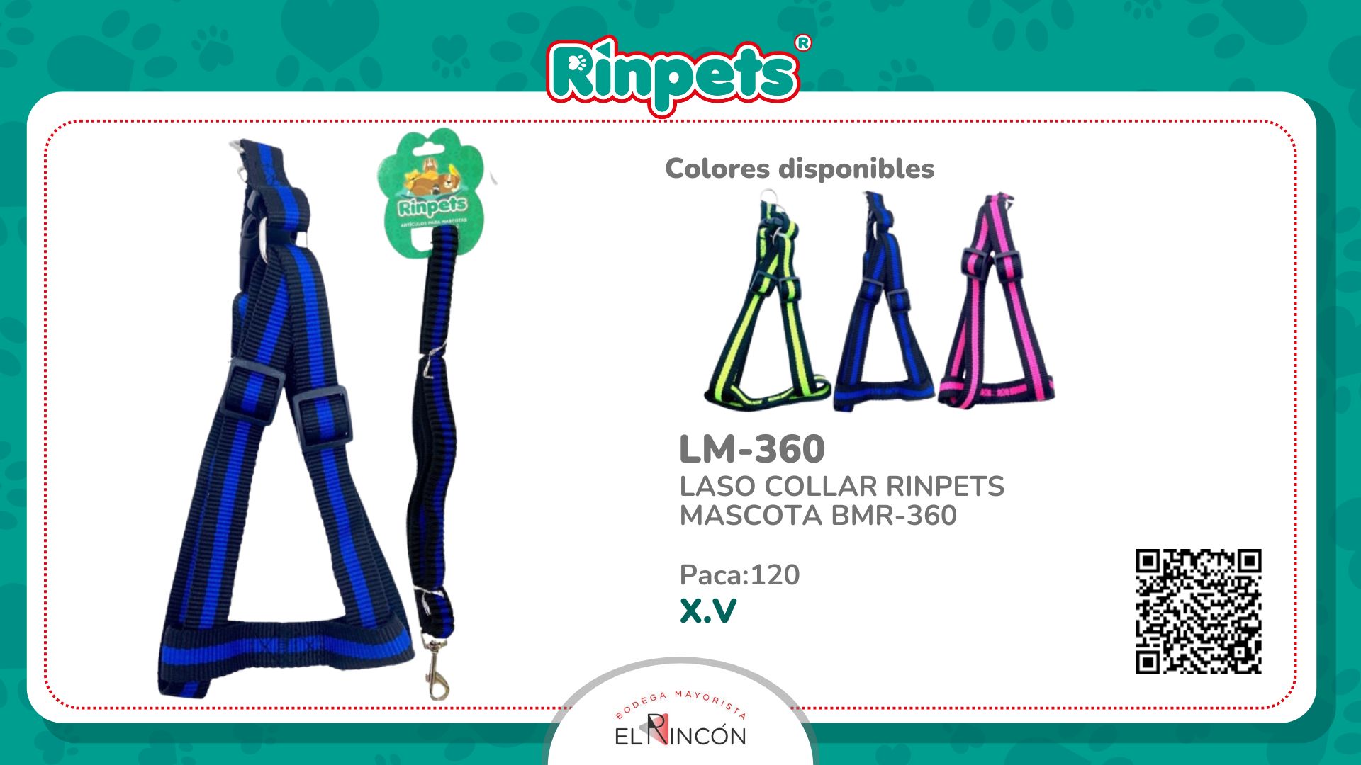 LASO COLLAR RINPETS MASCOTA BMR-360