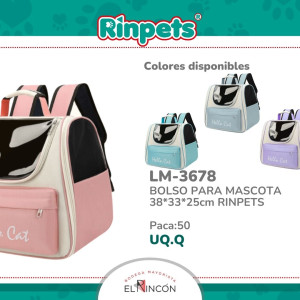 BOLSO PARA MASCOTA 38*33*25cm RINPETS BMR-3678