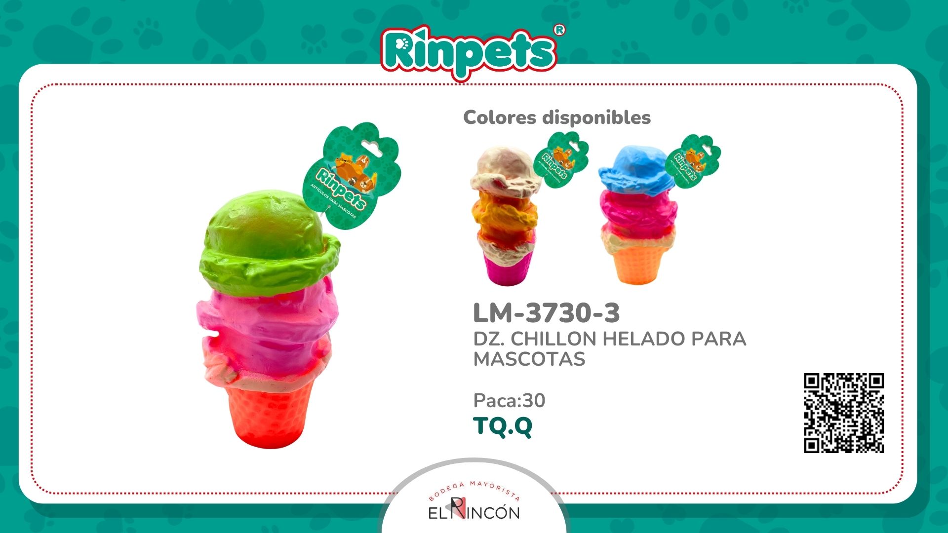 DZ. CHILLON HELADO PARA MASCOTAS BMR-3730-3