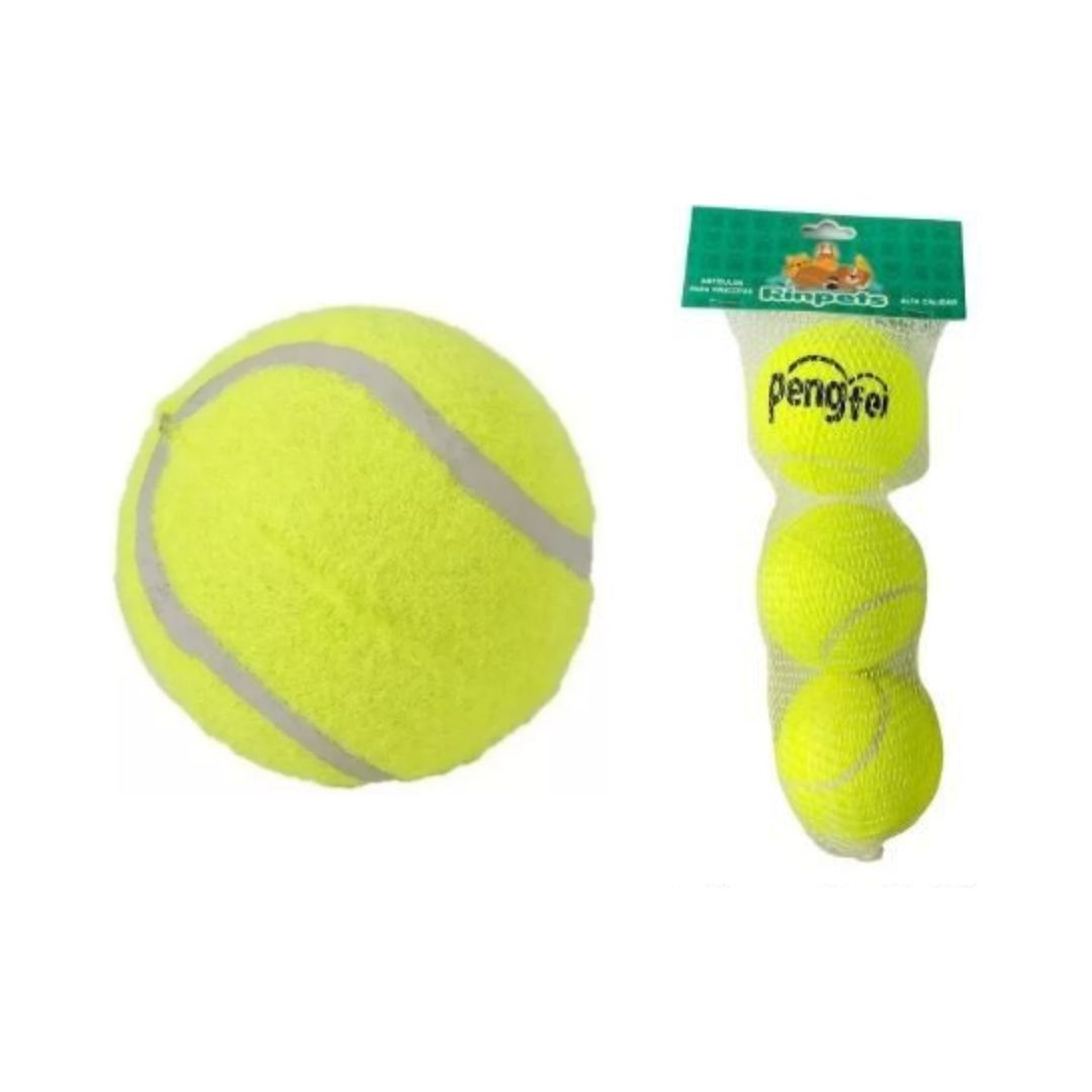 PELOTA TENIS PARA MASCOTAS*3pcs 6.5cm RINPETS BMR-4400