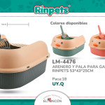 ARENERO Y PALA PARA GATO RINPETS 53*43*25CM BMR-4476