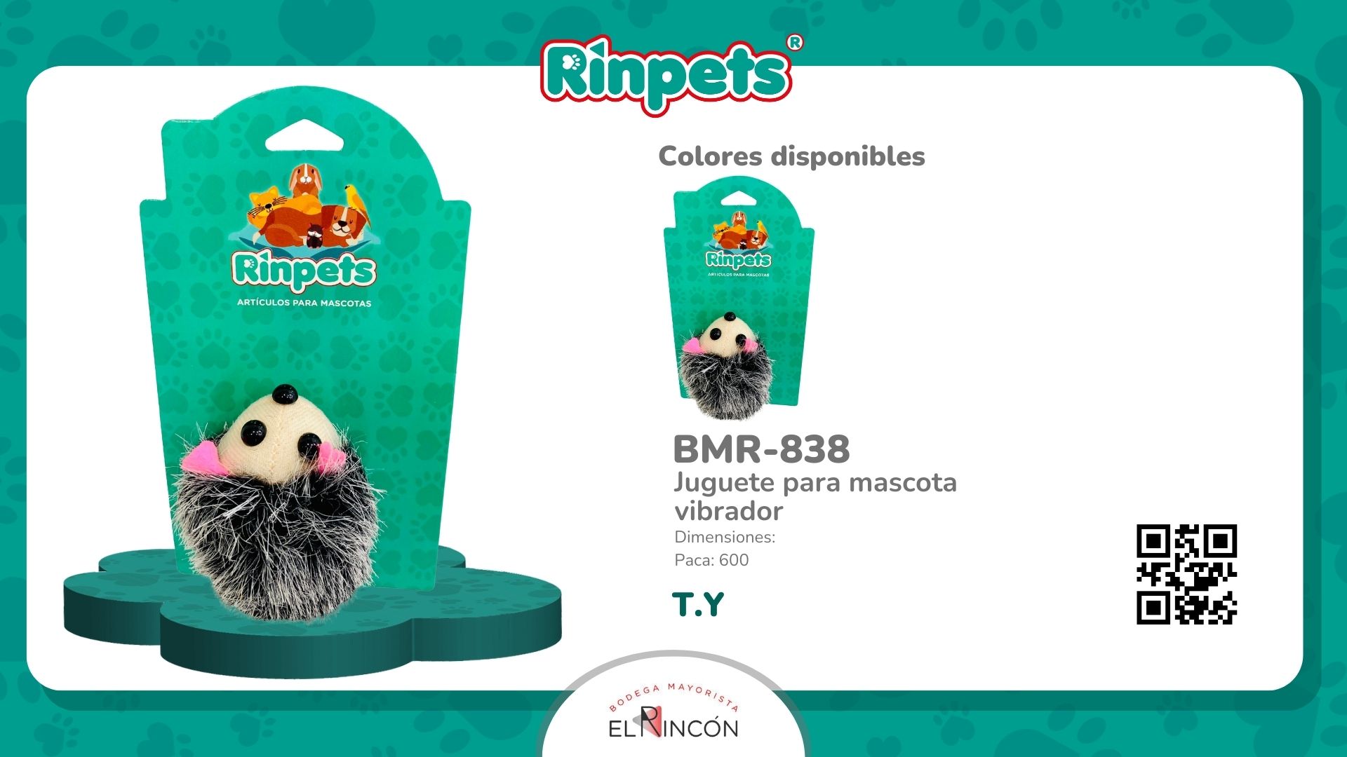 JUGUETE MASCOTA VIBRADOR BMR-838