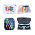 SET DE AUDIFONOS Y RELOJ INTELIGENTE CON 7 REPUESTOS DE CORREA BMR-6439