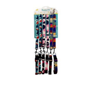 LASO COLLAR MASCOTAS ESTAMPADO FIGURAS GEOMETRICAS COLRES DK-4303