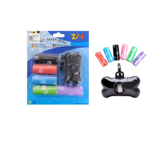 BOLSAS PARA MASCOTA CON DISPENSADOR X6 PSZ DK-4370