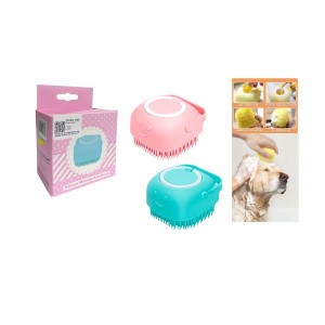 CEPILLO DISPENSADOR DE JABON MASCOTAS DK-4377