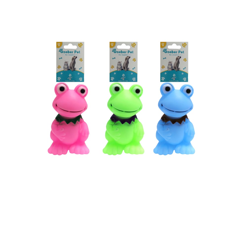 JUGUETE PARA MASCOTA CHILLÓN RANA DK-4415