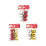 BOLA NAVIDEÑA SURTIDA 3CM X6