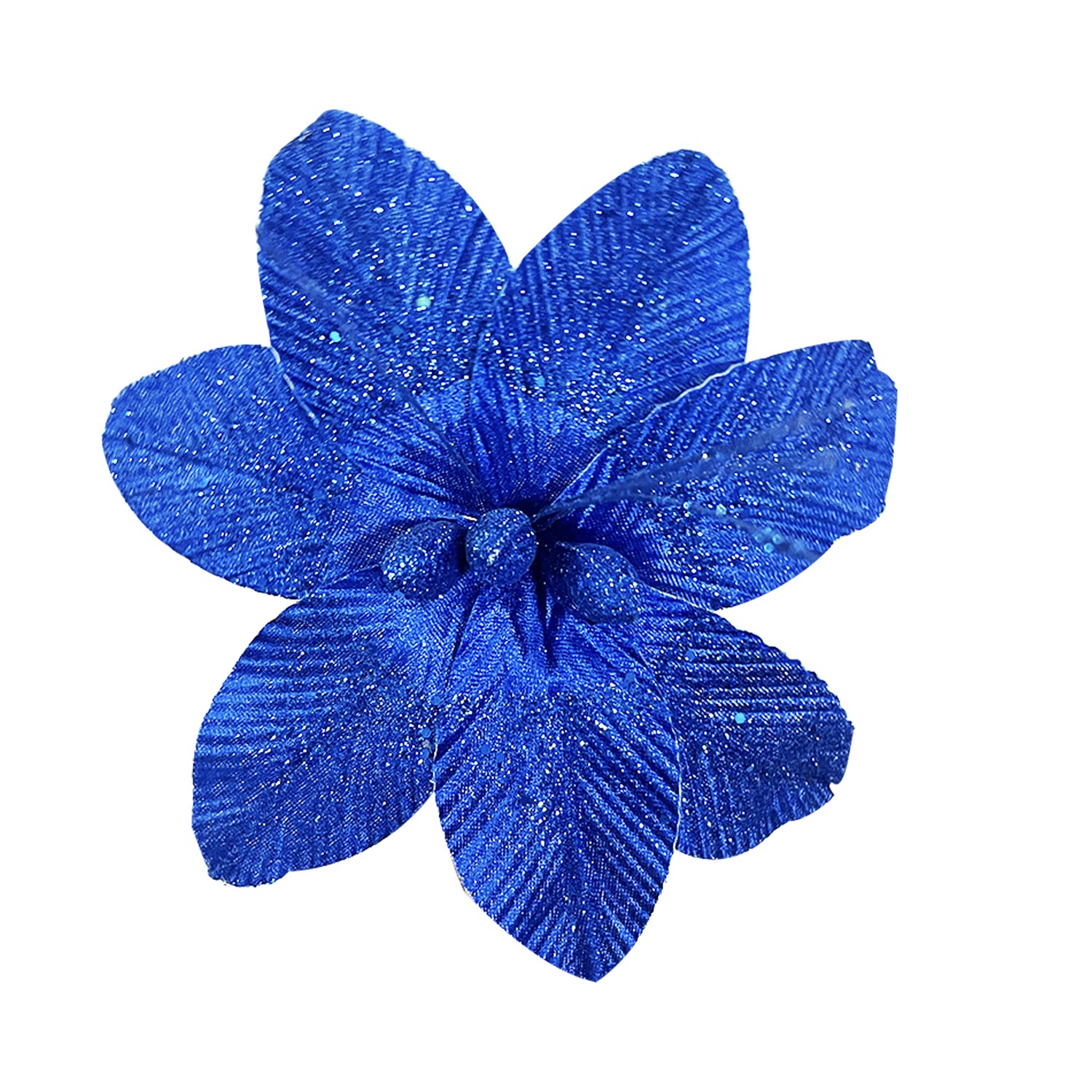 FLOR NAVIDEÑA AZUL 29CM (BJX120)