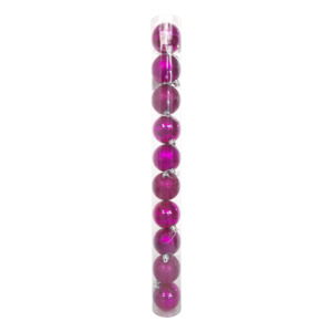 BOLA NAVIDEÑA SURTIDA 6CM X10